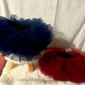 My Lello Toddler Girls Navy and Burgundy Tutu Size 18 mo. - 3T